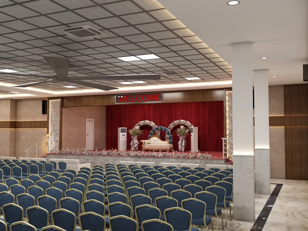 Banquet hall & green rooms