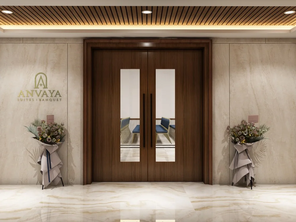 Banquet hall & green rooms