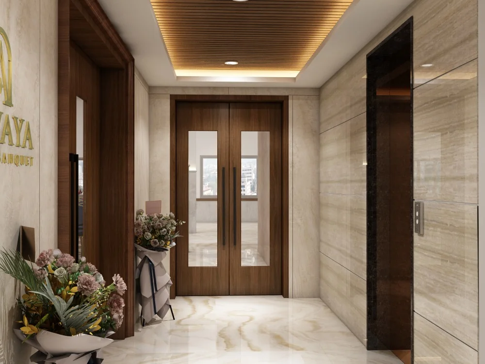Banquet hall & green rooms