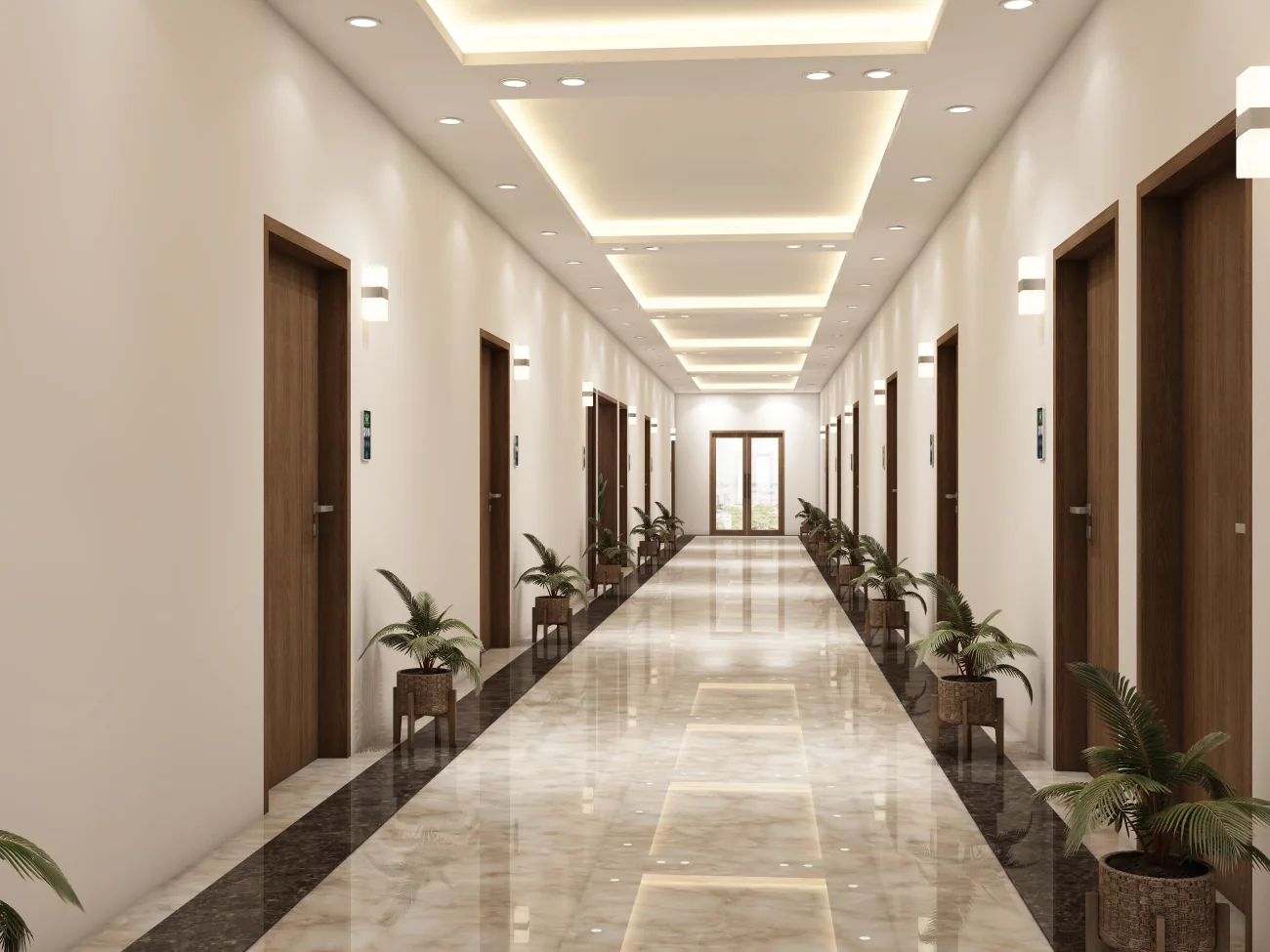 Anvaya entrance and corridor preview